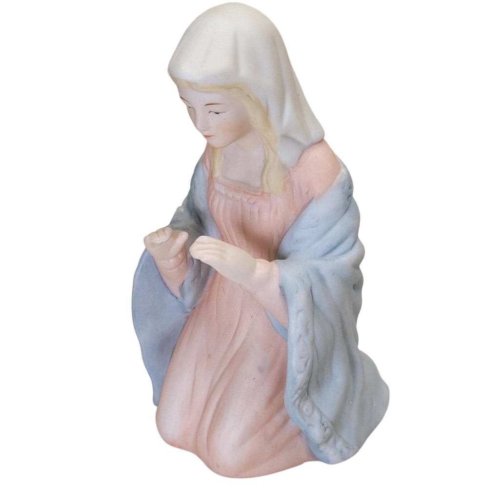 Lefton China Virgin Mary Figurine Christopher Collection Nativity Christmas 0350